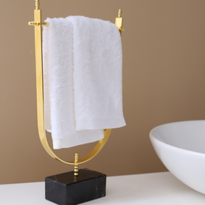 Siyah Mermer Gold Pirinç Havluluk