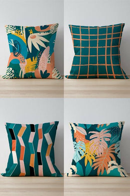 Colorful Kırlent Yastık Kılıfı 4lü Set
